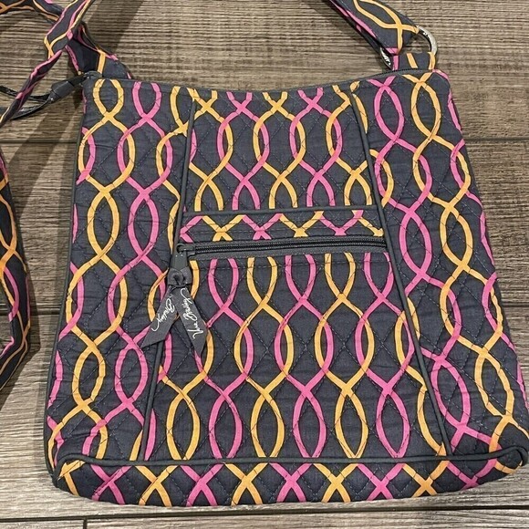 Vera Bradley Jazzy Swirls Hipster Crossbody Shoulder Bag Purse EUC - Picture 5 of 12